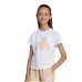 ADIDAS JG FLWR T  JI6220 ΠΑΙΔΙΚΗ ΒΑΜΒΑΚΕΡΗ ΜΠΛΟΥΖΑ T.Shirt ΚΟΡΙΤΣΙ ΛΕΥΚΗ
